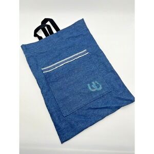 Upcycled Denim Tote Bag Cotton Pattern Lining Pockets Shoulder Bag 22" L x  16"w